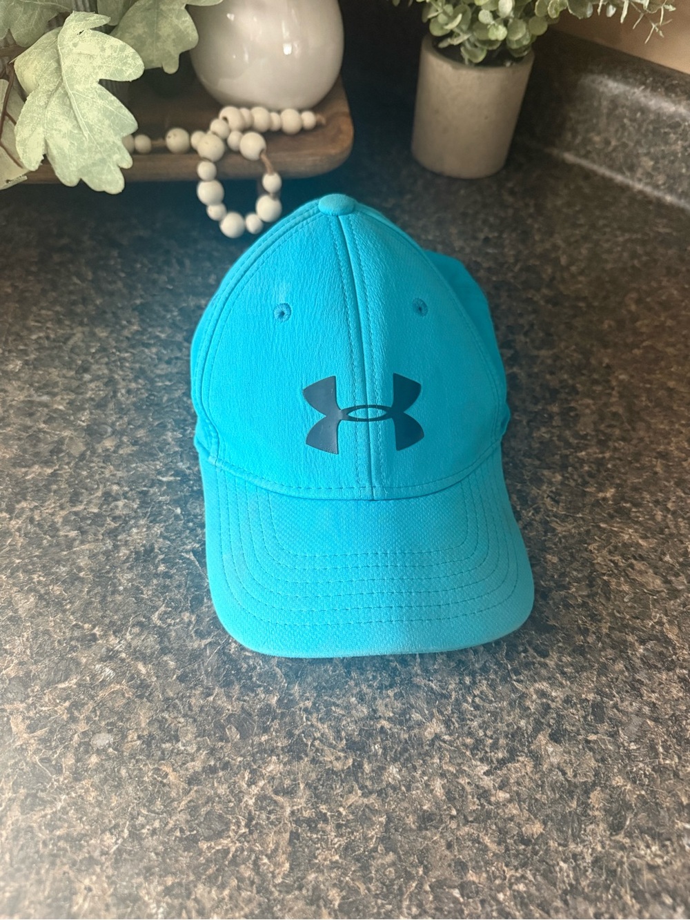 Under Armour Kids Turquoise Performance Hat with Black Logo